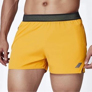 AHA M's 3" Movement Short Yellow Large